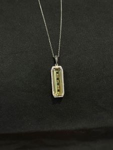 Necklace Green Stone
